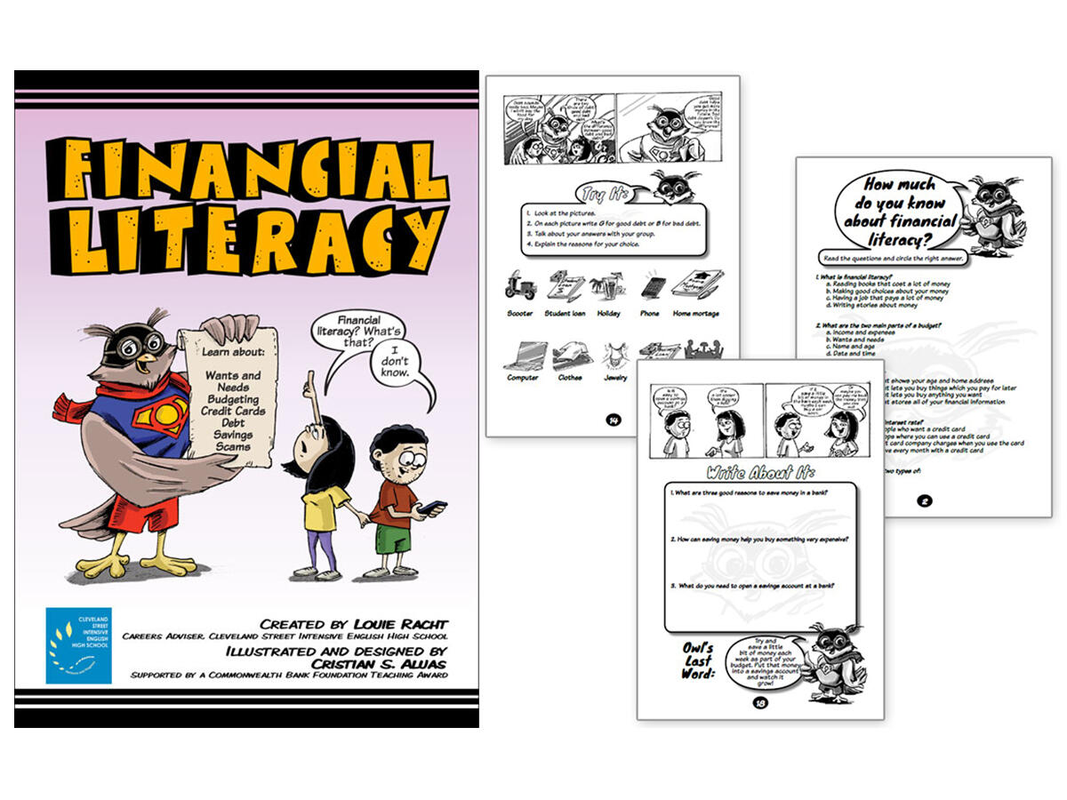 Commonwealth Bank: Youth Financial Literacy Transforming complex personal finance concepts (budgeting, credit risks, and interest rates) into an interactive, narrative-driven classroom workbook.